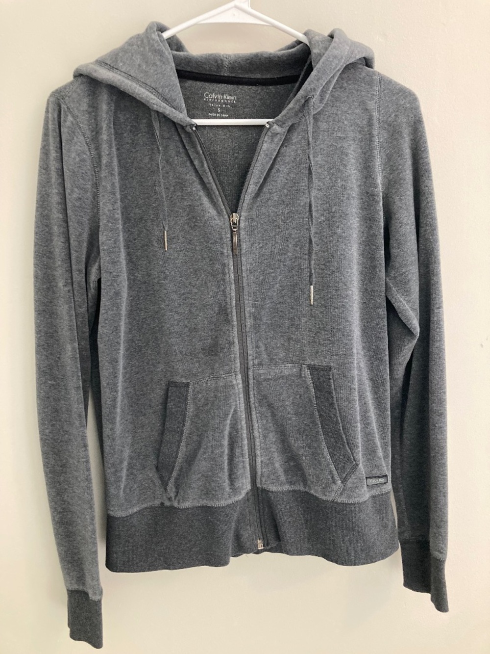 Grey Zip Jacket with Hood, Calvin Klein